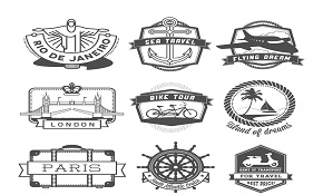 9 creative travel tag vector 9 creative travel tag vector